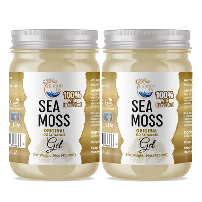 100% Wild Harvested Original Sea Moss Gel Bundle Pack